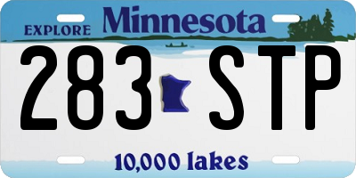 MN license plate 283STP