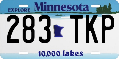 MN license plate 283TKP