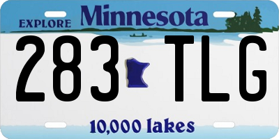 MN license plate 283TLG
