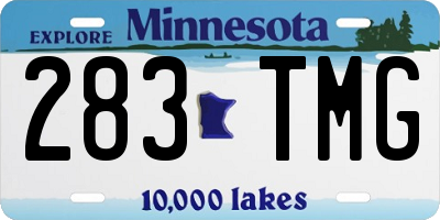 MN license plate 283TMG