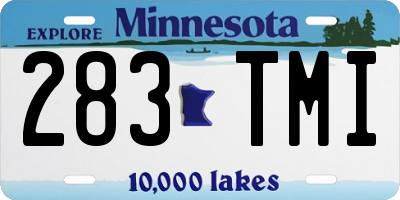 MN license plate 283TMI