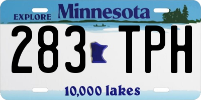 MN license plate 283TPH