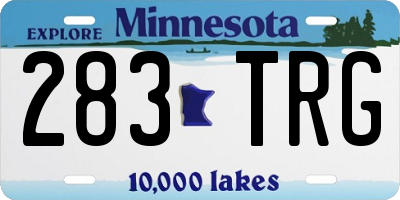MN license plate 283TRG
