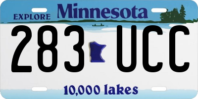 MN license plate 283UCC