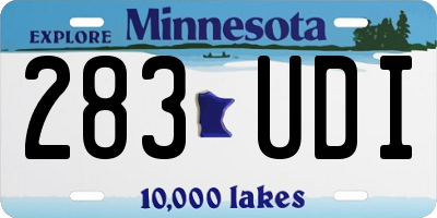 MN license plate 283UDI
