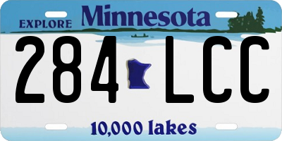 MN license plate 284LCC