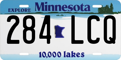 MN license plate 284LCQ