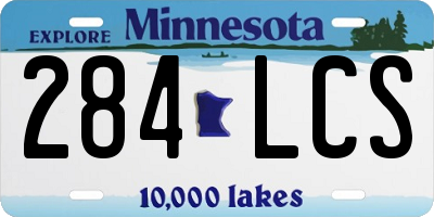 MN license plate 284LCS