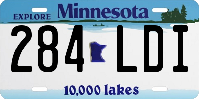 MN license plate 284LDI