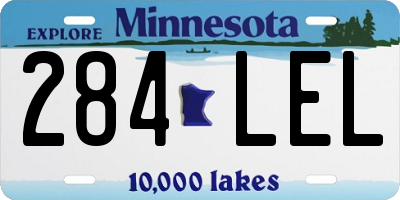 MN license plate 284LEL