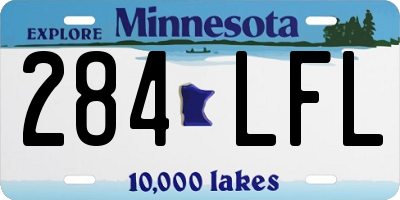 MN license plate 284LFL