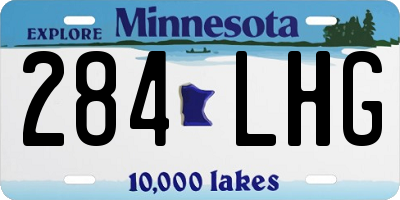 MN license plate 284LHG