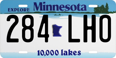 MN license plate 284LHO