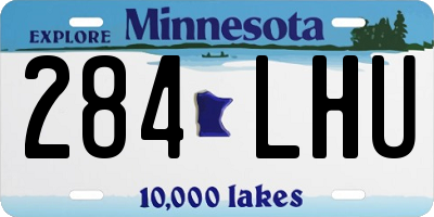 MN license plate 284LHU