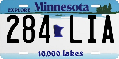 MN license plate 284LIA