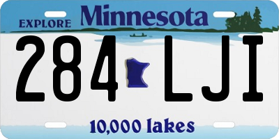 MN license plate 284LJI
