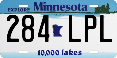 MN license plate 284LPL