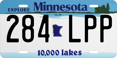 MN license plate 284LPP