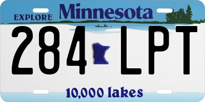 MN license plate 284LPT