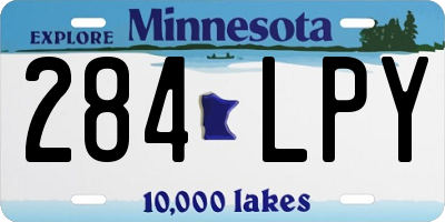 MN license plate 284LPY