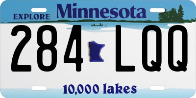 MN license plate 284LQQ