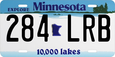 MN license plate 284LRB