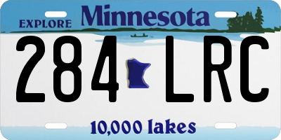 MN license plate 284LRC
