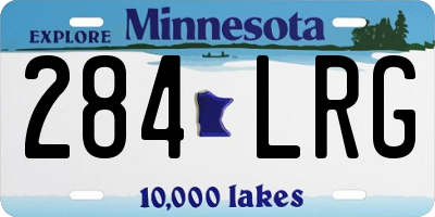 MN license plate 284LRG