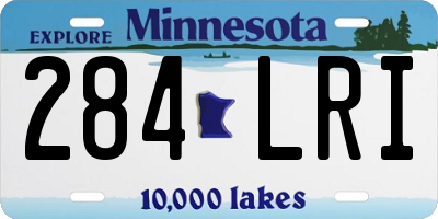 MN license plate 284LRI