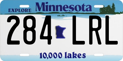 MN license plate 284LRL