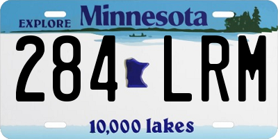 MN license plate 284LRM
