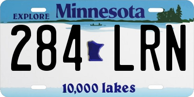 MN license plate 284LRN