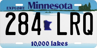 MN license plate 284LRQ