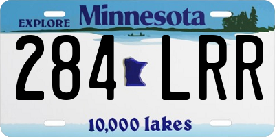 MN license plate 284LRR