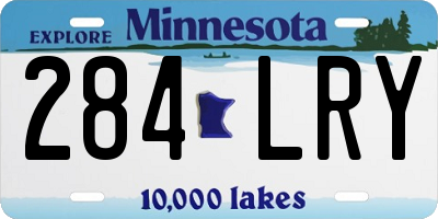 MN license plate 284LRY