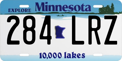 MN license plate 284LRZ