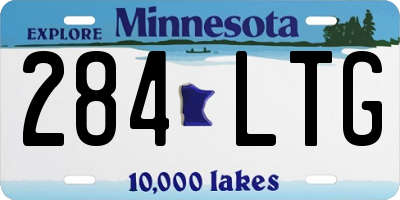 MN license plate 284LTG