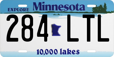 MN license plate 284LTL