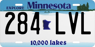 MN license plate 284LVL