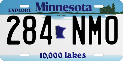 MN license plate 284NMO