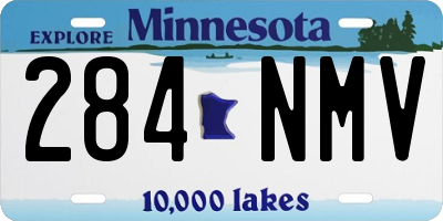 MN license plate 284NMV