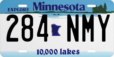 MN license plate 284NMY