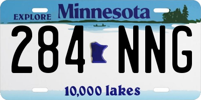 MN license plate 284NNG