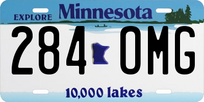 MN license plate 284OMG