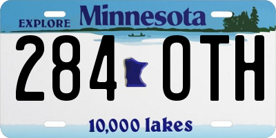 MN license plate 284OTH