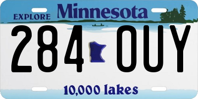 MN license plate 284OUY