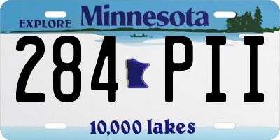 MN license plate 284PII