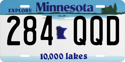 MN license plate 284QQD