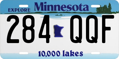 MN license plate 284QQF