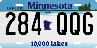 MN license plate 284QQG